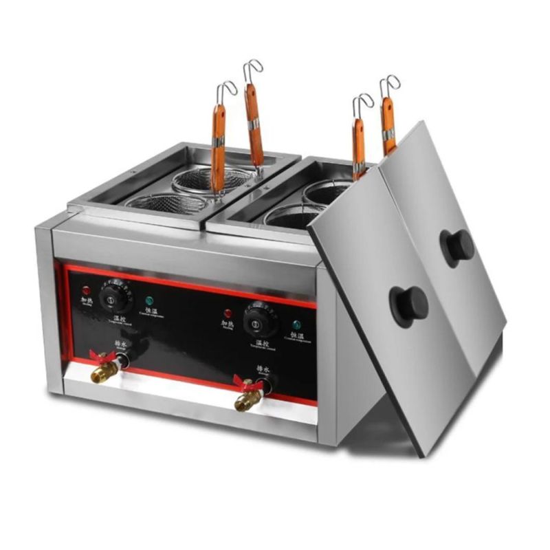 Gas Pasta Cooker with Cabinet for Restaurant & Catering Kitchen Equipment