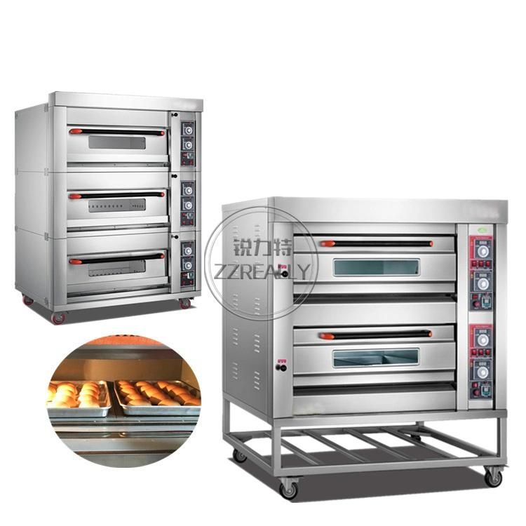 2 Decks 2 Trays Commercial Gas Baking Oven Cake Pizza Bread Oven Bakery Machines Baking Equipment