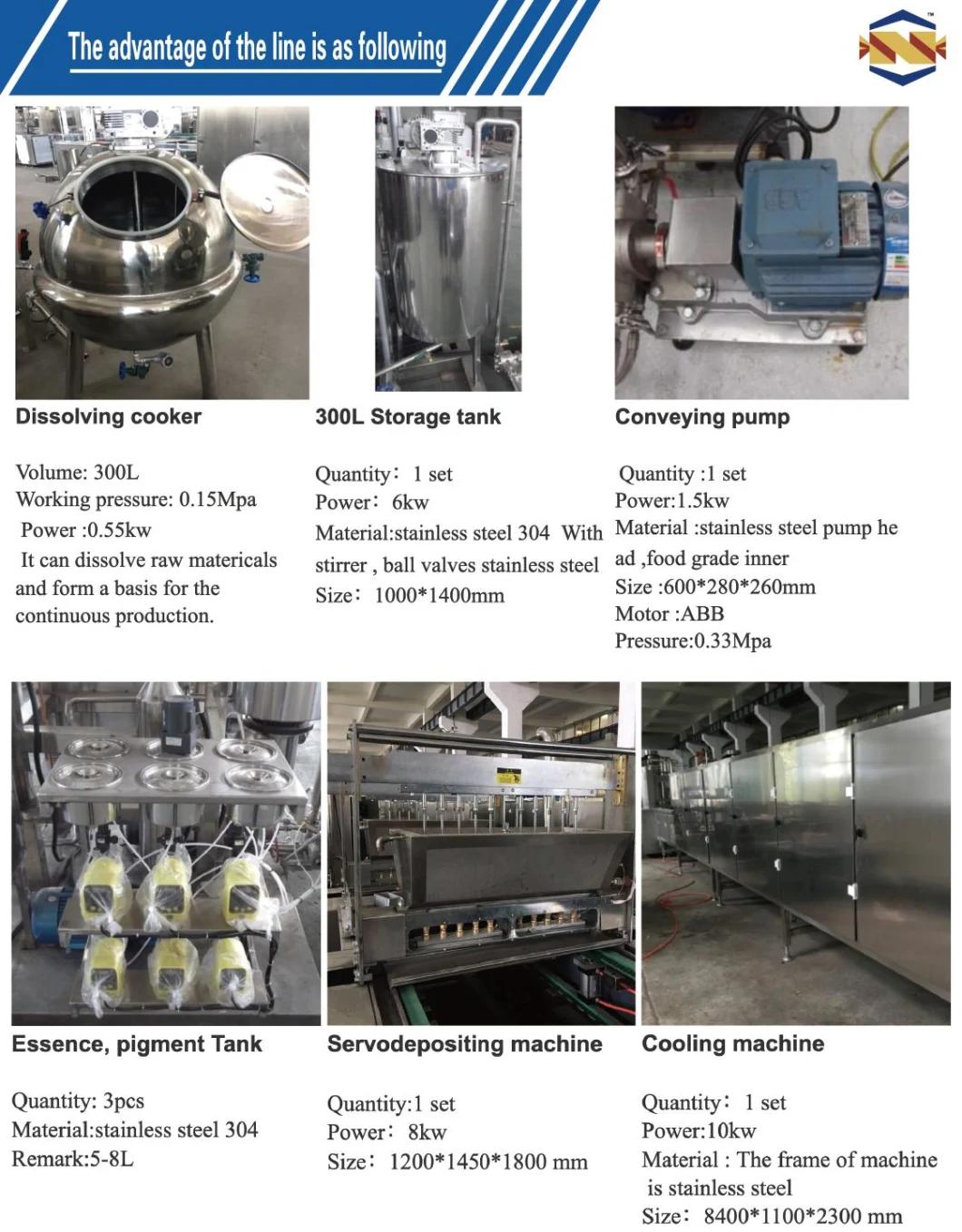 2021 High-Tech Professional Lollipop Candy Machine with Depositing Production Line