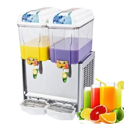 Two Tanks Cold Fruit Juice Dispenser Ysp-18X2