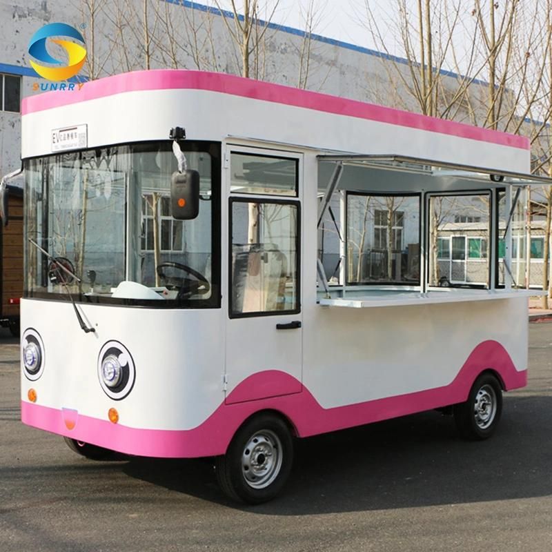 Sunnry Small Used Ice Cream Truck Mobile Food Cart Food Trailer with Full Kitchen Equipments