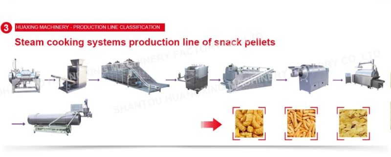 Snack Food Machines (Puff Snack, Chips, Snack Pellet, Beans, Peanuts, Cake, Cracker, Bread)