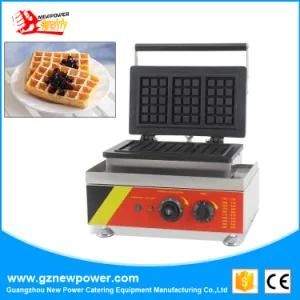 Commercial Kitchen Equipment Waffle Maker Machine with 3 PCS