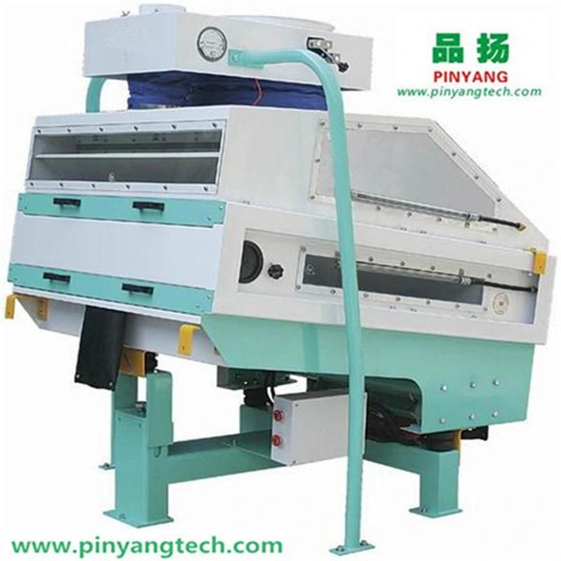 Tqsx100*2 Gravity Classified Destoner Grain and Feed Processing Vibrating Motor Proportion Grading Stone Removing Machine