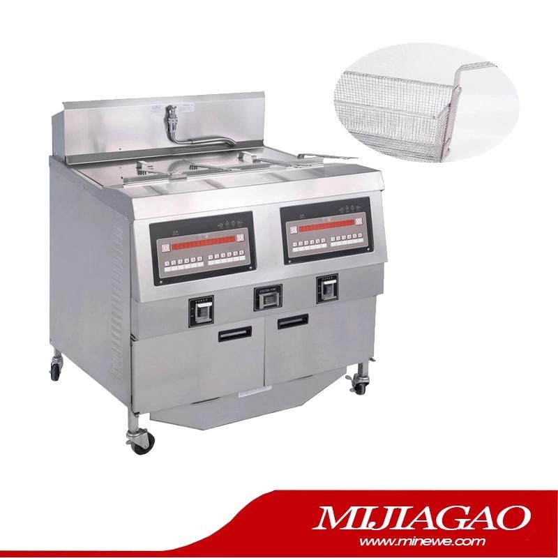 Commercial Food Machine Processor Catering Electric/Gas Deep Stainless Steel Computer Panel Oil Pump Freestanding Automatic Pressure Fryer Kitchen Equipment