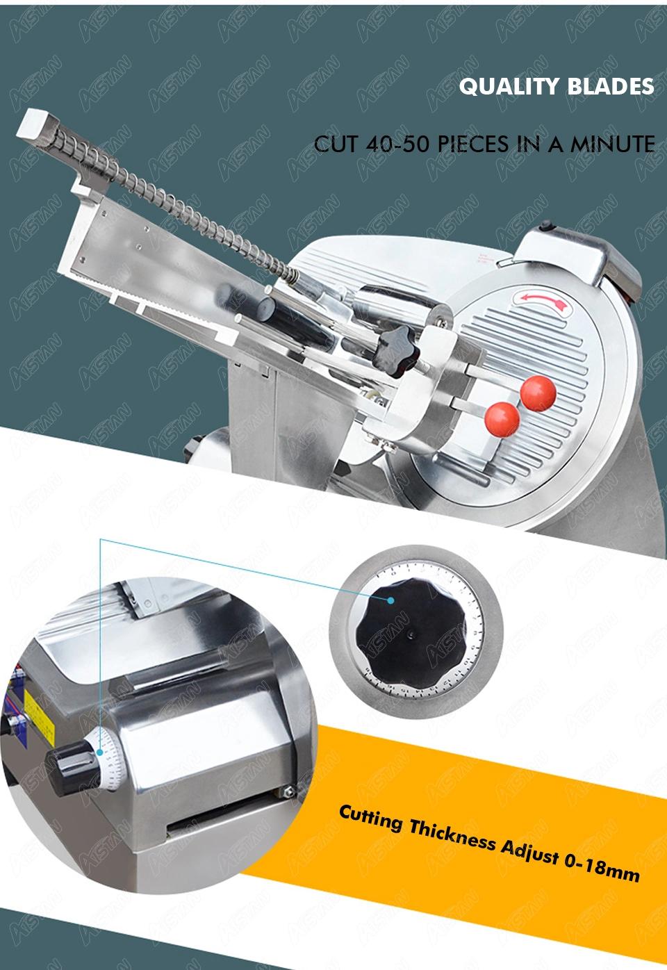 300A High Efficiency Fish Slicer Cutting Machine Commercial Full Automatic Meat Slicer Cutter