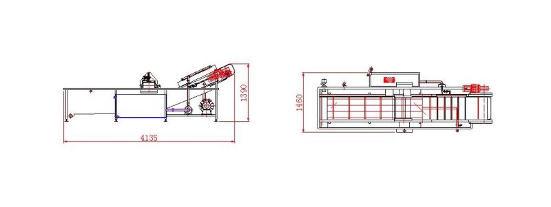 1000kg Automatic Bubble Cleaning Machine Washer for Cassava Washing