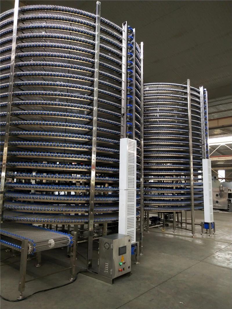 Industrial Bakery Bread Spiral Cooling Tower Conveyor Equipment for Food Baking