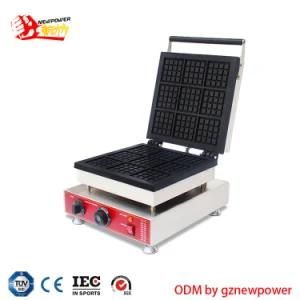 Commercial Square Waffle Maker Machine with Ce