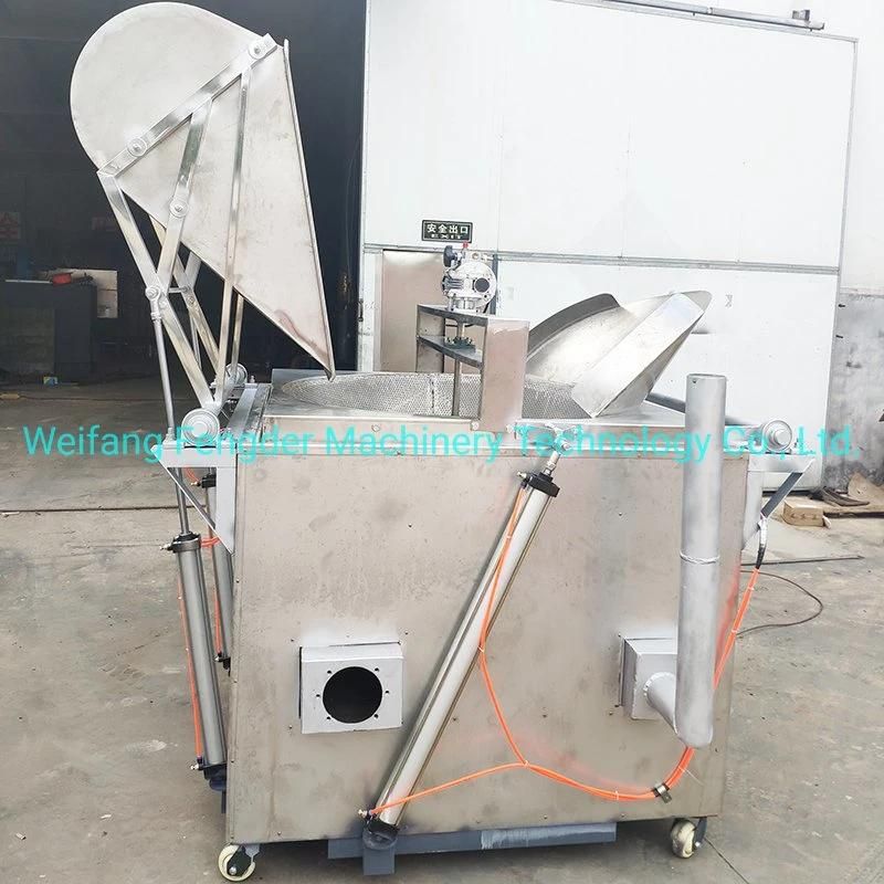 Automatic Batch Peanut Chicken Potato Chips Frying Machine Deep Fryer