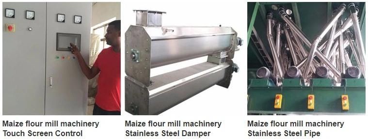 Automatic Miaze Grtis Meal Maize Flour Mill with Complete Line