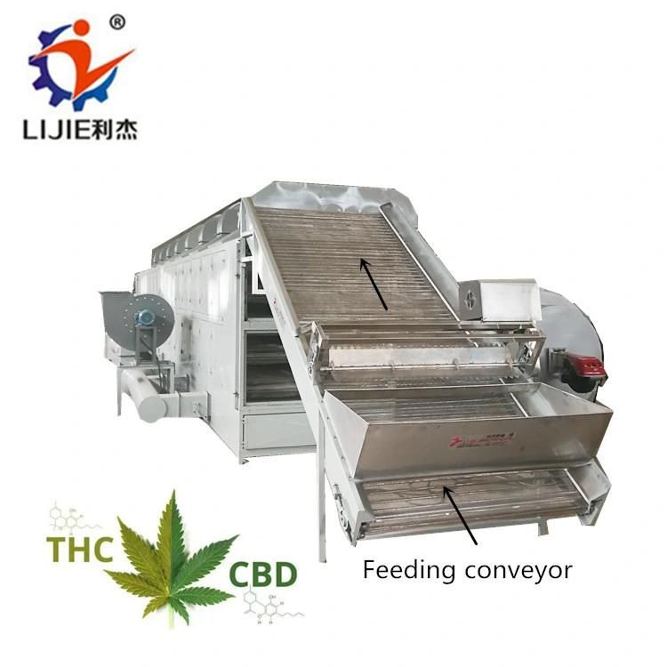 10meter 5layers Automati Herbs Continuous Mesh Belt Dryer