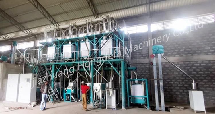 Automatic Complete Grain Processing Line 42t/24h Wheat Milling Machine