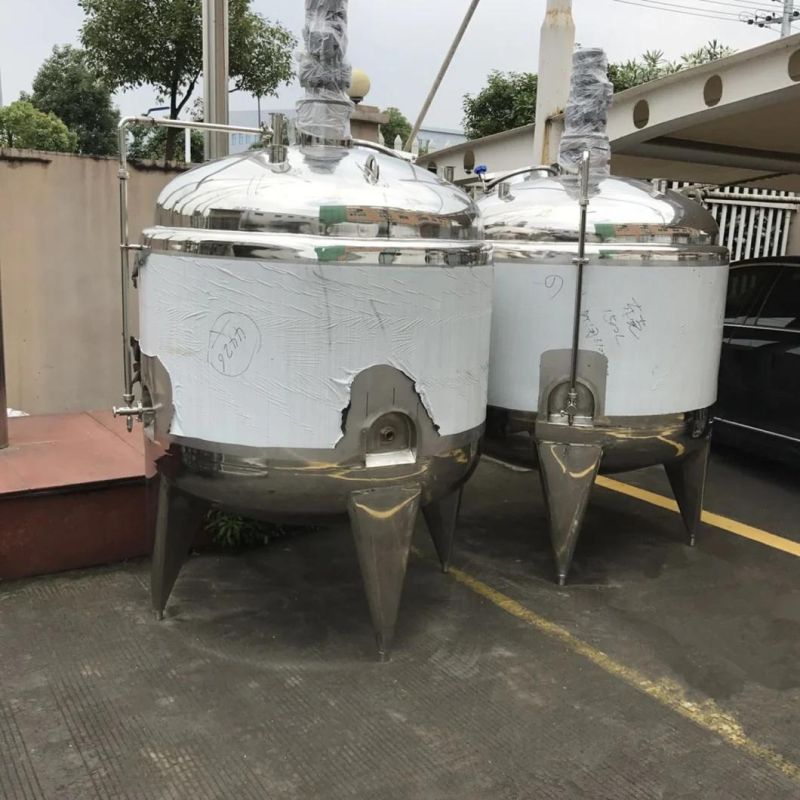 5000 Litre Stainless Steel Mixing Tank with Mixer and Scraper