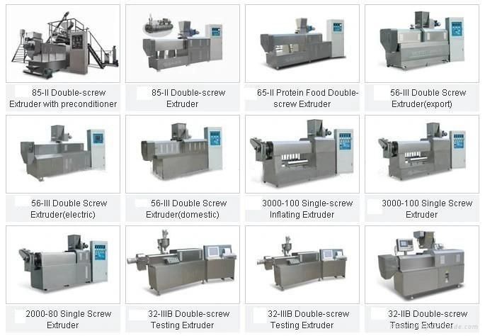 Twin Screw Extruder for Extrusion Snack Food Processing Equipment