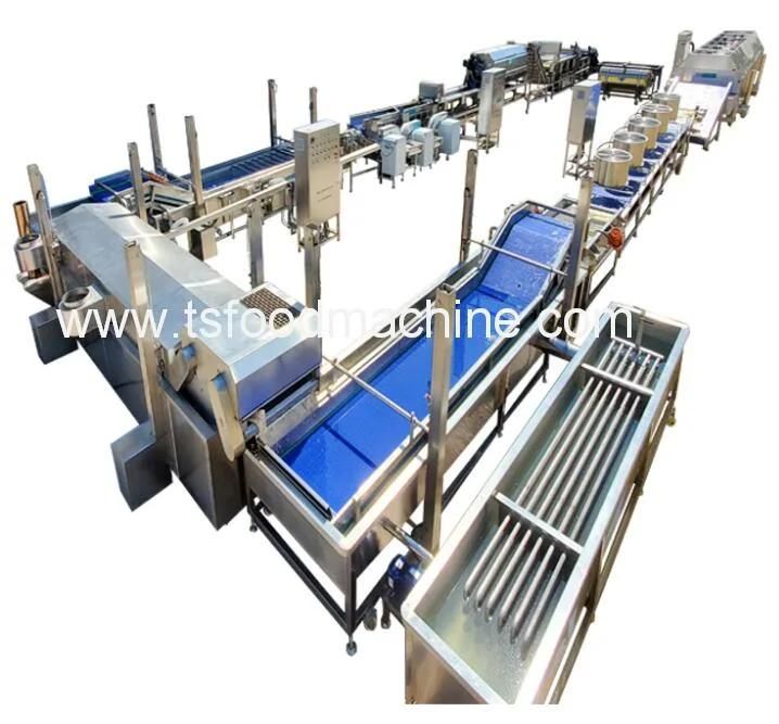 Frozen Freezing Freezer Diced Chopped Potato Processing Machine