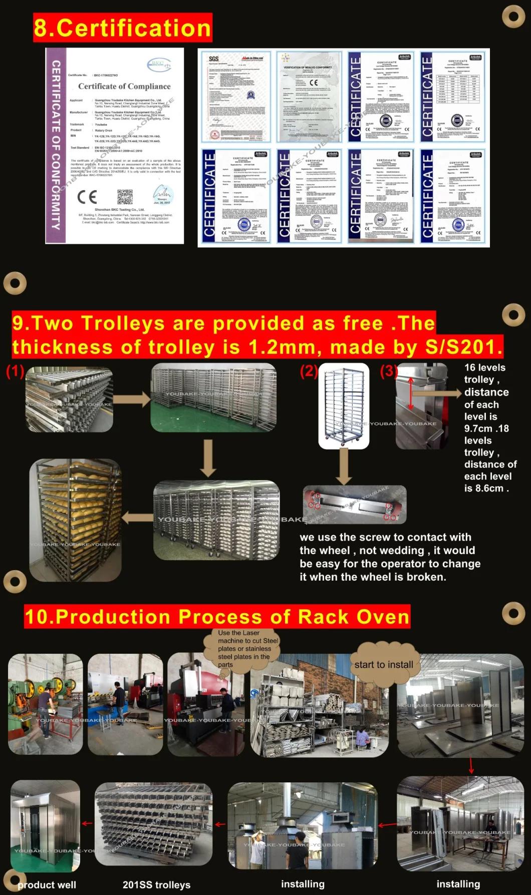 5/8/10/12 Trays Rotary Gas Electric Oven Price