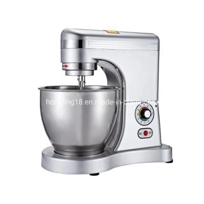 CE Approved 7 Liter Small Stand Food Mixer with Protection Guard