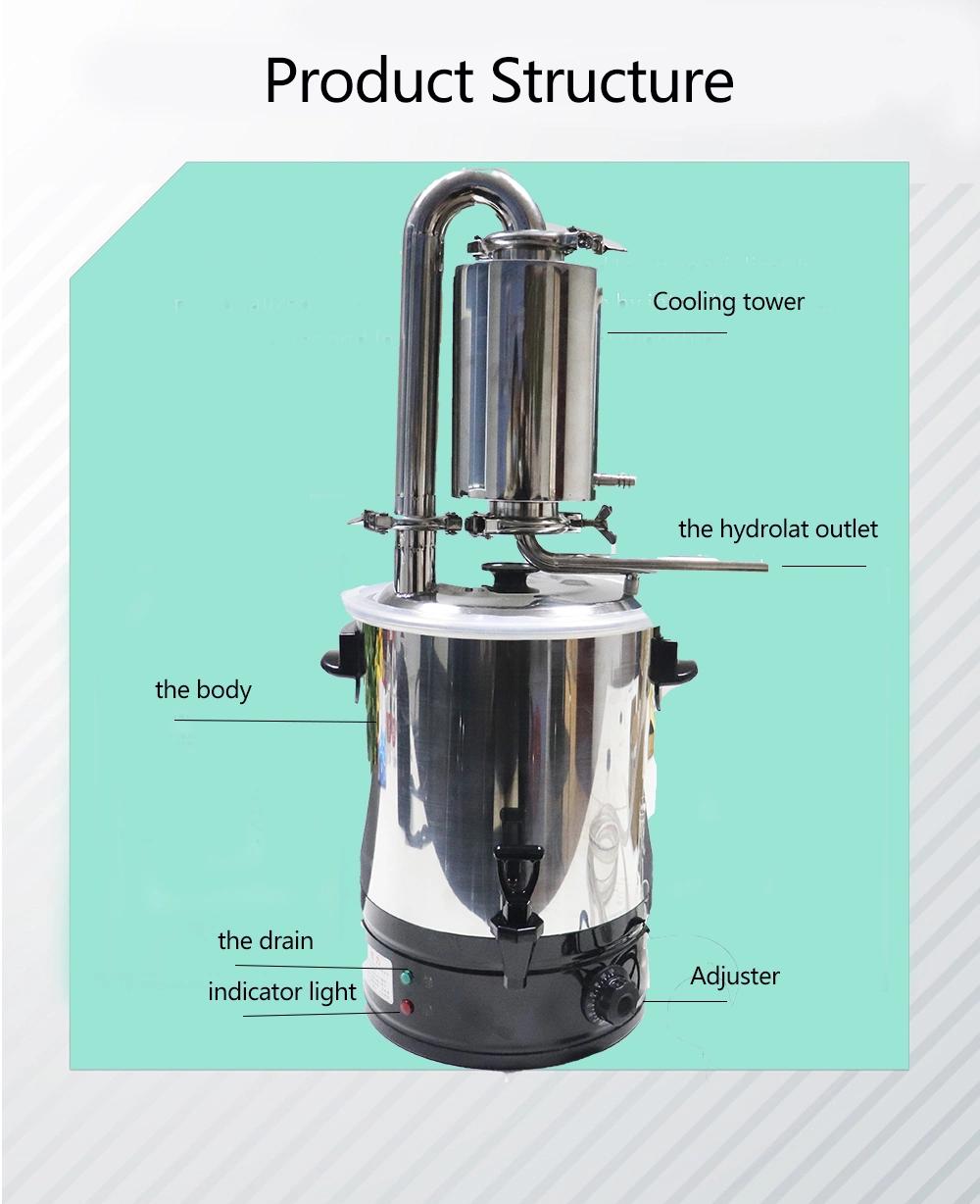 New Design Rose Lemongrass Essential Oil Steam Distillation Machine