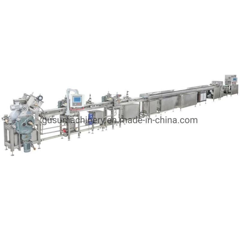 304 Stainless Steel Enrobed Chocolate Candy Bar Making Line