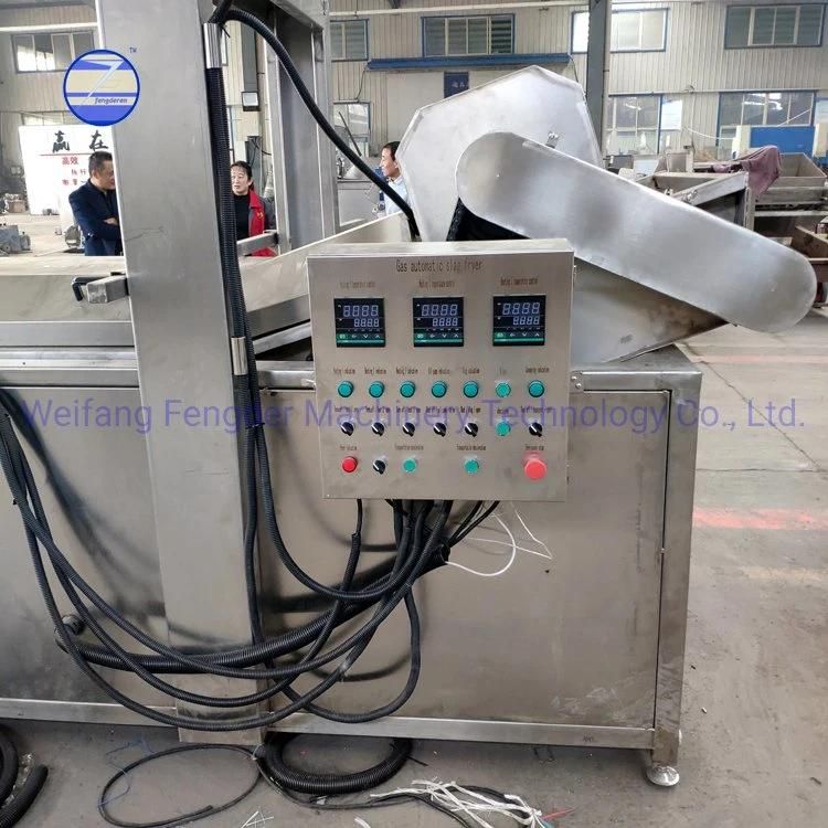 Fully Automatic Continuous Fryer Potato Chips Production Line Potato Crisps Making Frying Machine