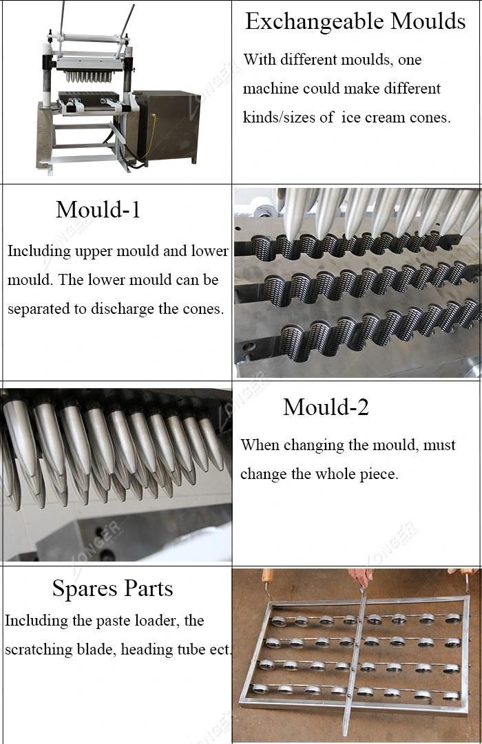 Production Plant How to Make Ice Cream Cone Machine Equipment