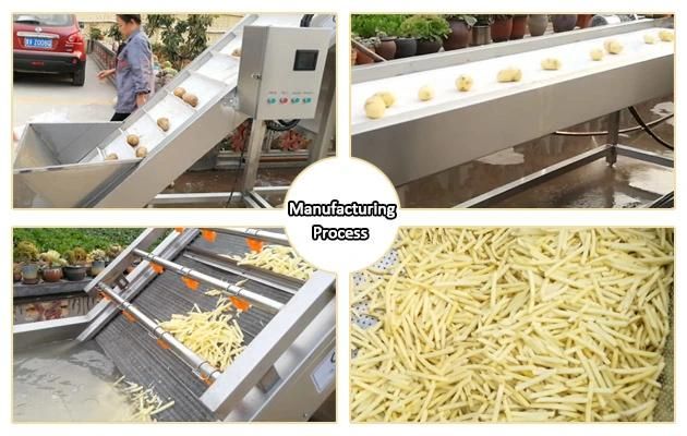 Commercial Use Stainless Steel 304 Small Scale Frozen French Fries Making Machine