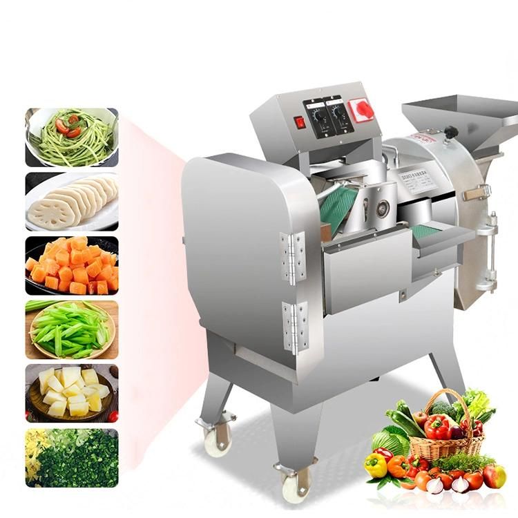 Commercial Automatic Carrot Potato Cucumber Onion Cutting Machine Root Vegetable Cutter Leafy Vegetable Cutting Machine