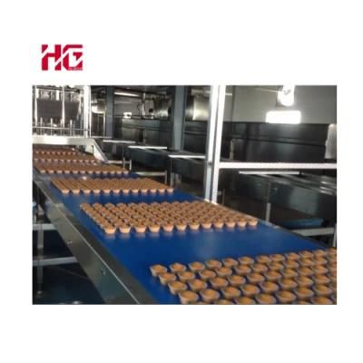 Automatic Muffin Cake Making Machine Production Line Making Baking Oven Food Machine