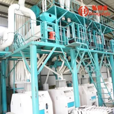 Hongdefa High Quality Automatic 50t/24h Maize Flour Milling Machine