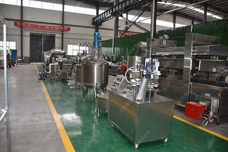 100-1000kg/H Peanut Butter Processing Making Equipment with Cooling Device