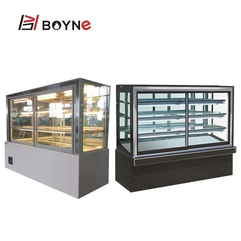 Commercial Japanese Type Right Angle Marble Base Cake Chiller Showcase