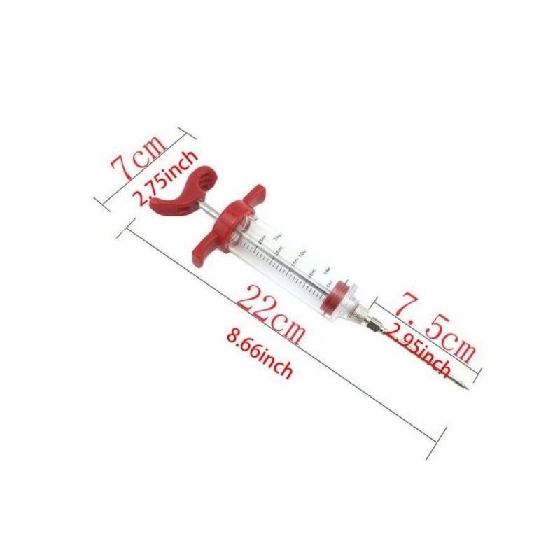 Meat Injector Syringe Lightweight Meat Syringe Marinade Injector for Marinade Flavor Holiday Dinners Restaurant Esg11963