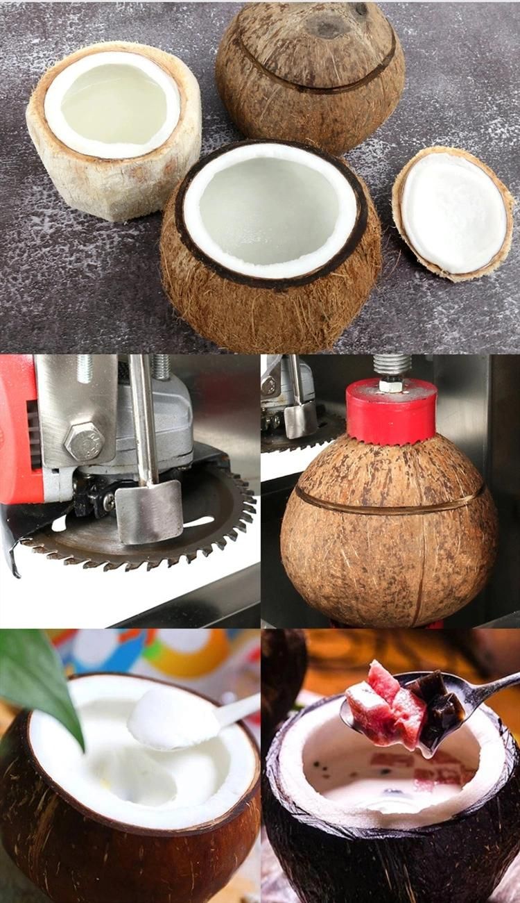 Automatic 600PCS/Hour Green Coconut Shell Opener Cutter Machine Coconut Drill Opener Corn Shelling Machine Coconut Lid Opener