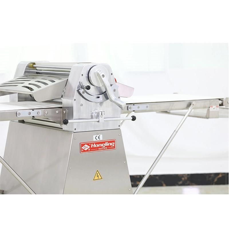 Hot Sale Roller Sheeter 520mm Full Ss Floor Type Pizza Bread Croissant Pastry Dough Sheeter