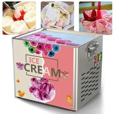 Hot Sale Commercial Snack Food Equipment Fried Ice Cream Machine 110V 220V Electric Fried ...