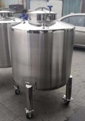 Stainless Steel Insulated Single Wall Jacketed Jackete Storage Tank Mixer