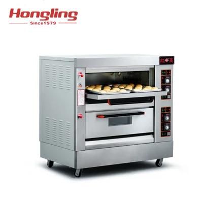 Best Seller Hly-204 Double Deck Gas Bakery Oven Price