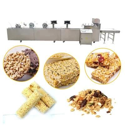 Automatic Muesli Bar Making Machine Cereal Protein Bar Production Line