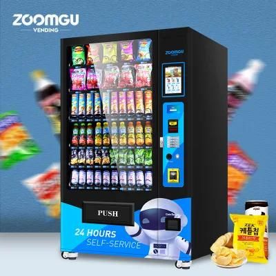 New! ! Zg 24 Hours Self Service Combo Snack Drink Touch Screen Vending Machine