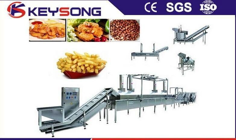 Continous Belt Food Frying Machine