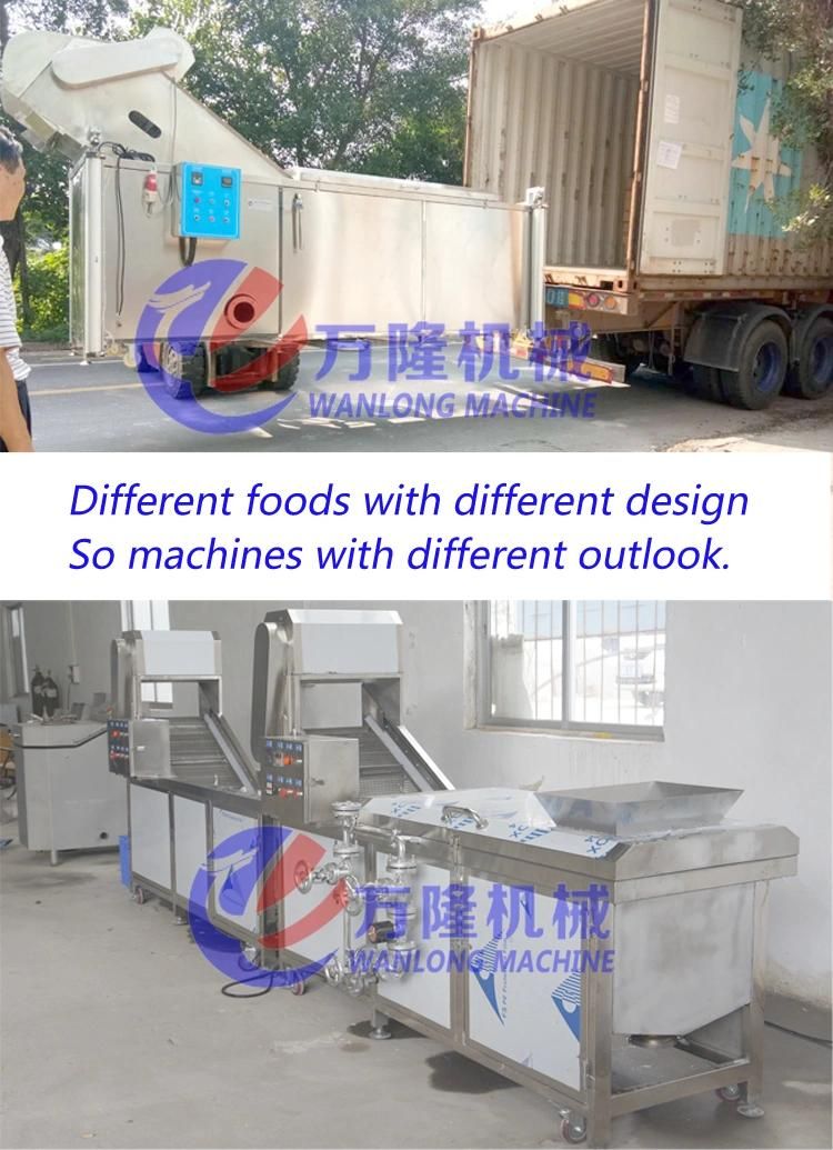 Automatic Peanut Nut Almonds Bean Corn Blanching Blancher Machine