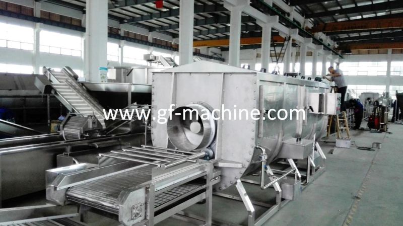 500kg/H High Efficiency Spiral Blancher for Food Processing Machine Price