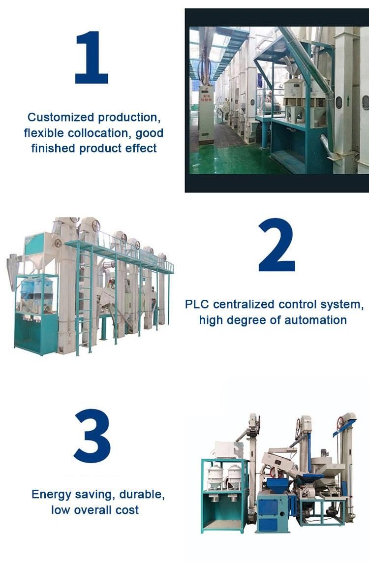 Factory Direct Sales High Output of Large-Scale Ricerice and Corn Milling Machine/Rice Mill Machines