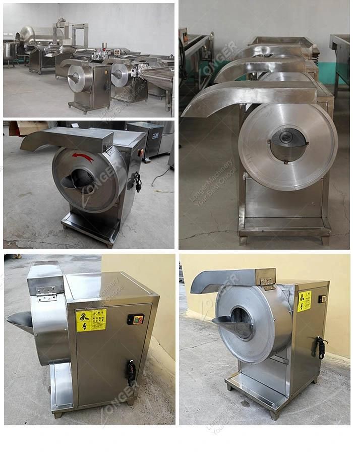 Industrial French Fry Potato Cutter Cassava Chips Cutting Machine