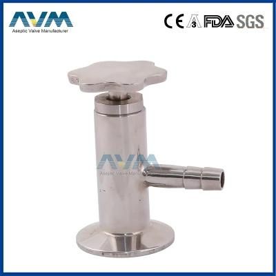 25mm 3A SS304 Stainless Steel Hygienic Flush Tank Bottom Valve