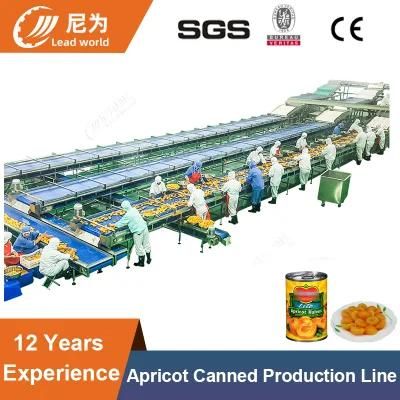 Sweet Apricot Canned Production Line Sweet Apricot Processing Machinery