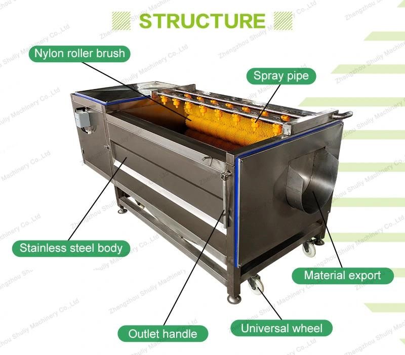 Automatic Shell Conch Sea Fish Scales Removing Fruit Washing Machine