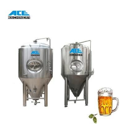 Factory Price Glycol Jacket Cylinder Conical Stainless Steel 500L 800L 1000L 2000L Beer ...