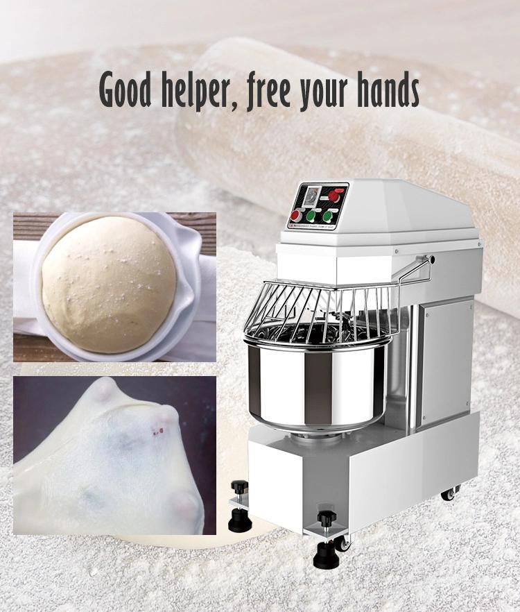 Commercial Bakery Kneading Machine Timing Control Dough Mixer with safety Cover